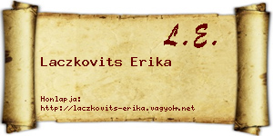 Laczkovits Erika névjegykártya