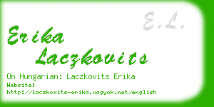 erika laczkovits business card